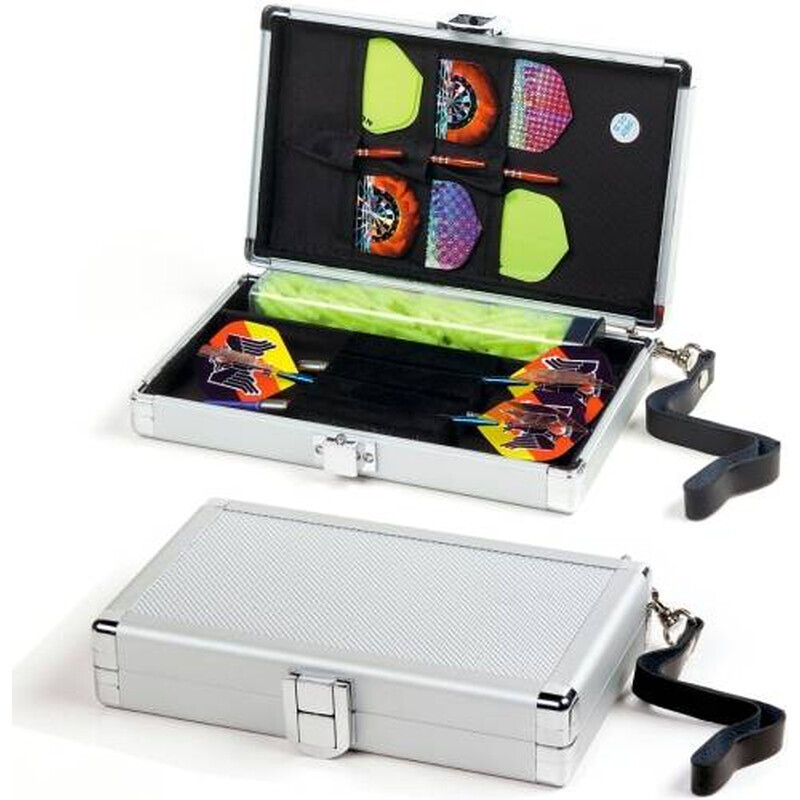 Dartkoffer Alu Pak silber