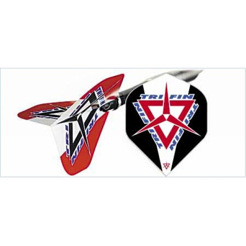 TriFin schwarz Dartflights