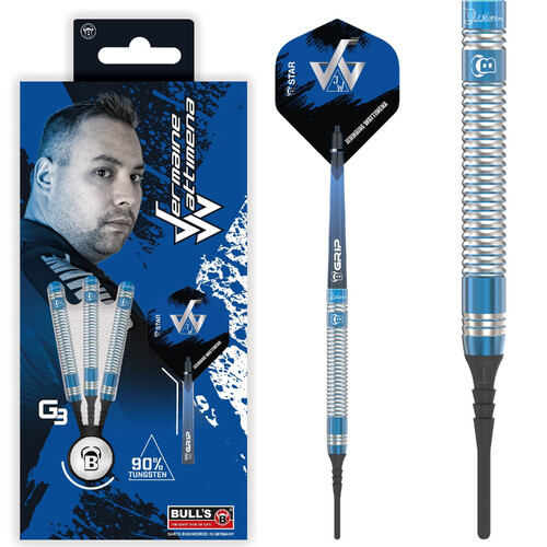 Bulls Jermaine Wattimena Darts - Soft Tip - 90% Tungsten - G3 - 20g