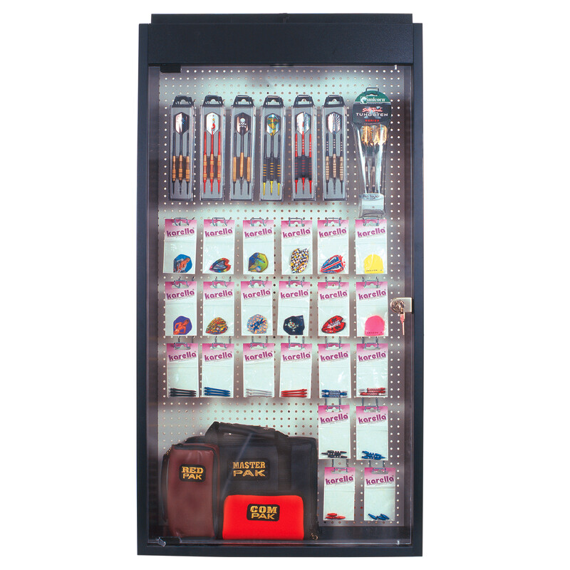 Dartvitrine abschließbar