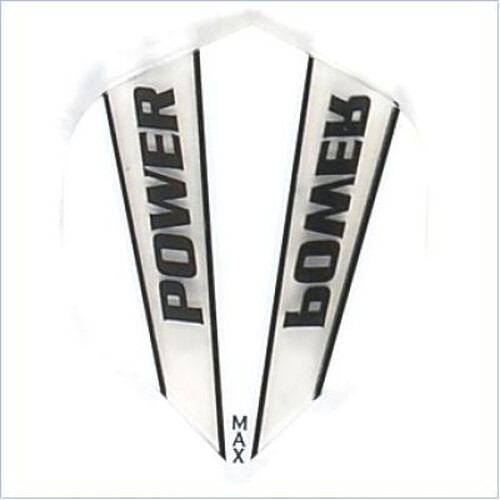 McCoy Power Max No2 Solid WHITE CLEAR Standard Dartflights 150 Micron