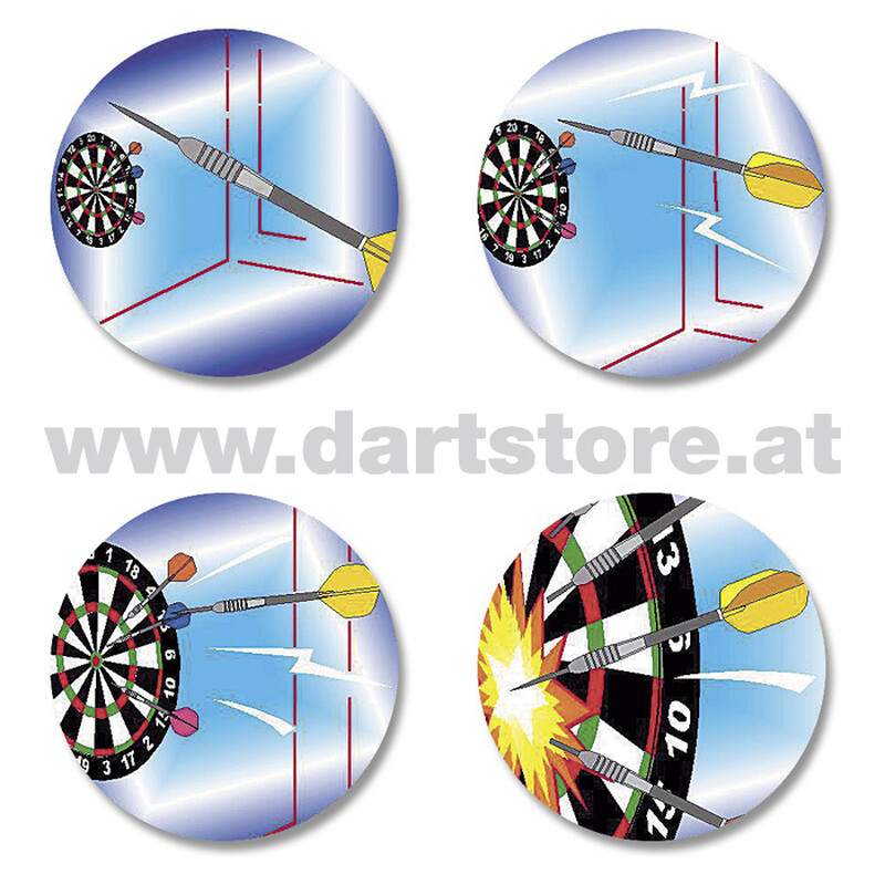 Holographie-Emblem Dartscheibe