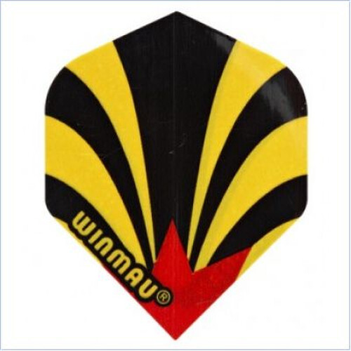 Winmau Mega Standard Yellow Swirls