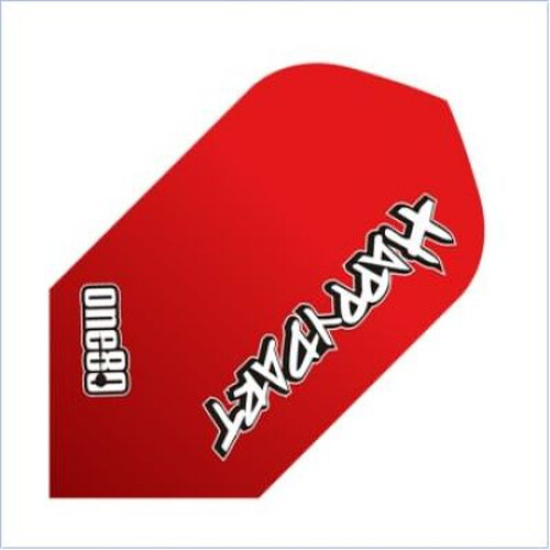 one80 Happy Dartflights slim RED