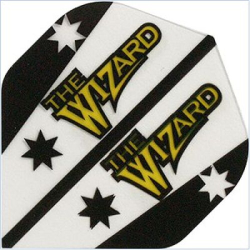 Simon Whitlock - The Wizard Black Clear - Winmau Dartflights