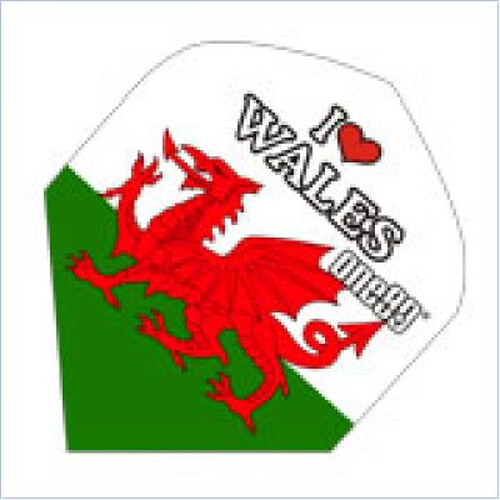 WALES one80 National Flag Dartflights