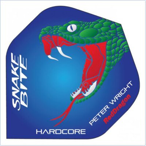 Peter Wright - Snakebite Blue - Red Dragon Standard Dartflights