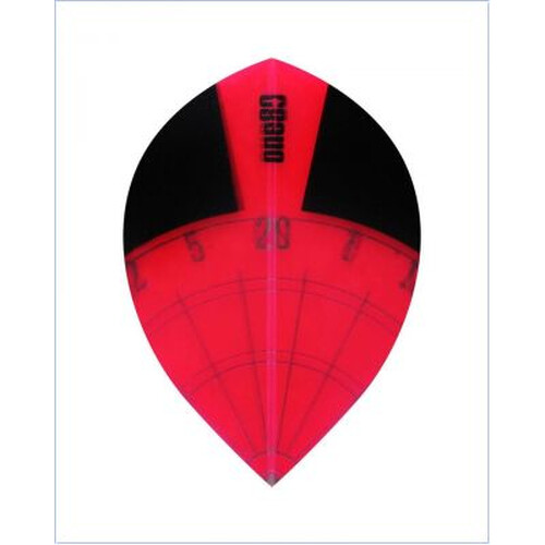 one80 Spectra Dartflights Pear 8151 RED