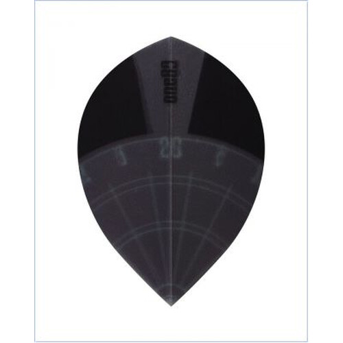one80 Spectra Dartflights Pear 8150 BLACK