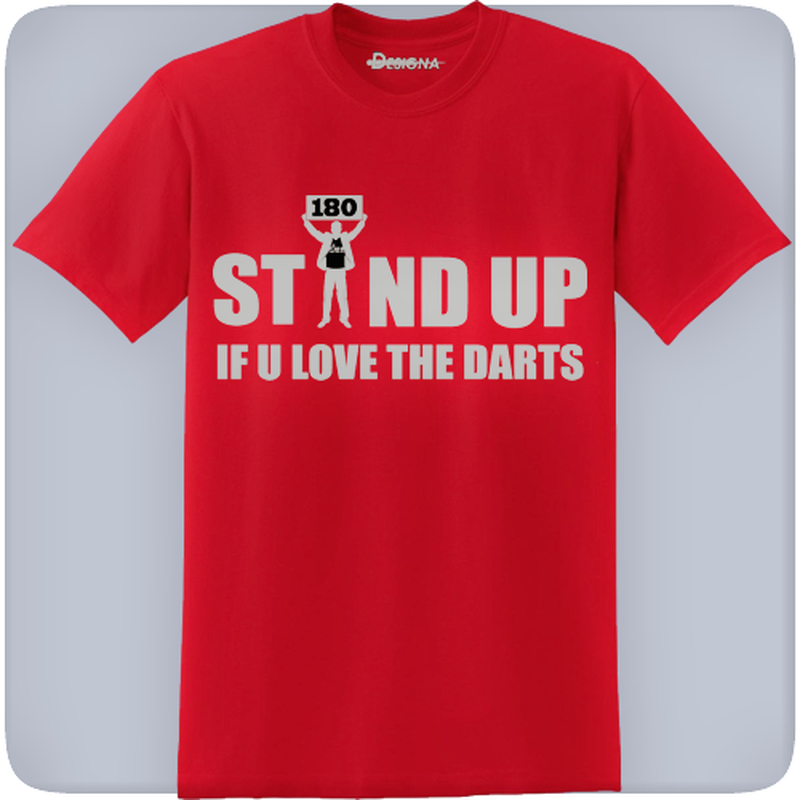 Stand Up If You Love The Darts Shirt Red