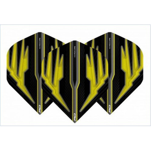 Red Dragon Hardcore Black & Yellow - Red Dragon Standard Dartflights