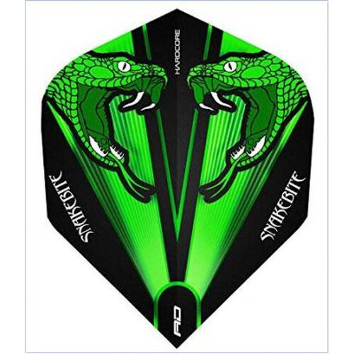 Peter Wright - Snakebite Green  - Red Dragon Standard Dartflights