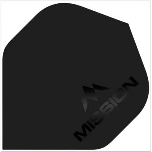 Mission Logo No2 Matt Black Flights