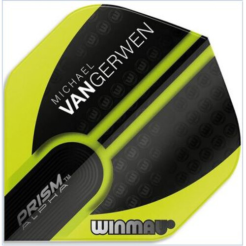 Michael Van Gerwen - Winmau Prism Alpha Green Black Standard Dartflights