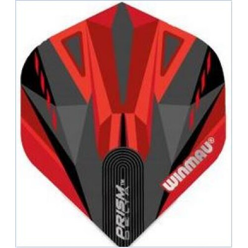 Winmau Prism Delta Dartflights Black & Red
