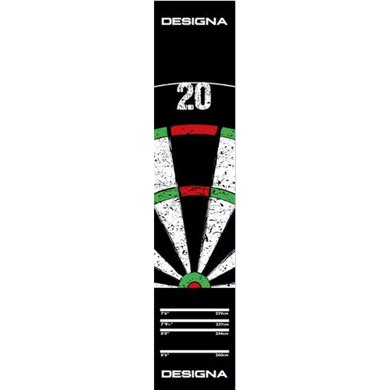 Designa Dartboard 20 Teppich 290cm x 60cm