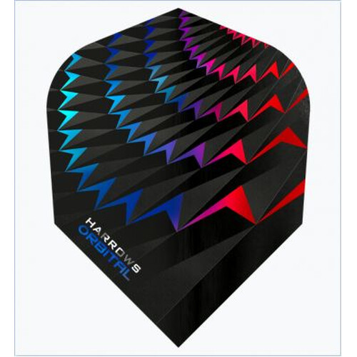 Harrows Orbital Flights No6 Aqua Blue & Red