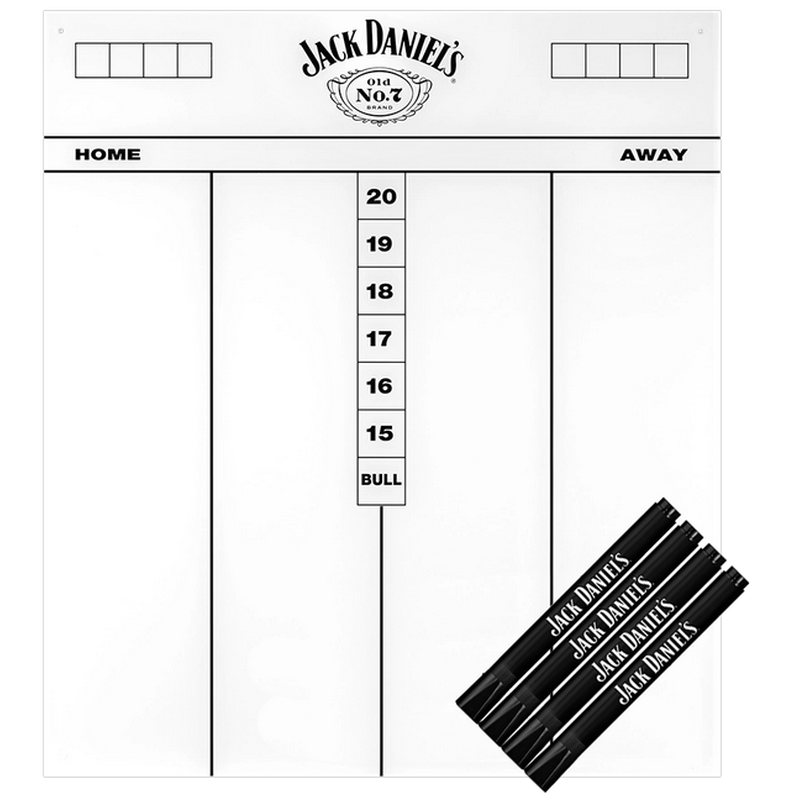 Jack Daniels Flex Scoreboard 45 x 40cm Weiß