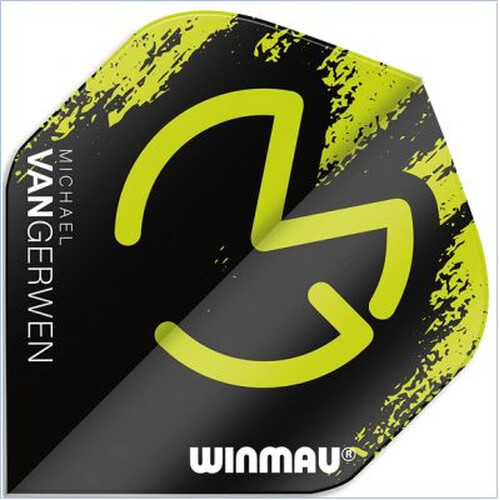 Michael van Gerwen - Green Black Winmau Mega Standard Dartflights
