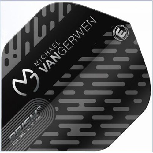 Winmau Prism Delta MvG 6915 Standard Dartflights Black