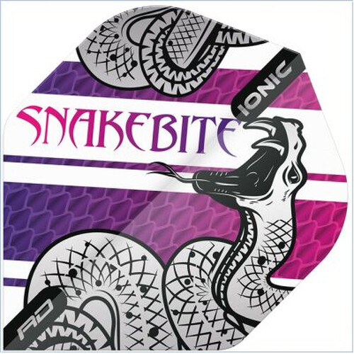Peter Wright - Snakebite Coiled Snake Purple - Red Dragon Standard Dartflights