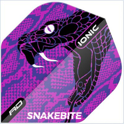 Peter Wright - Ionic Snakebite Purple - Red Dragon Standard Dartflights