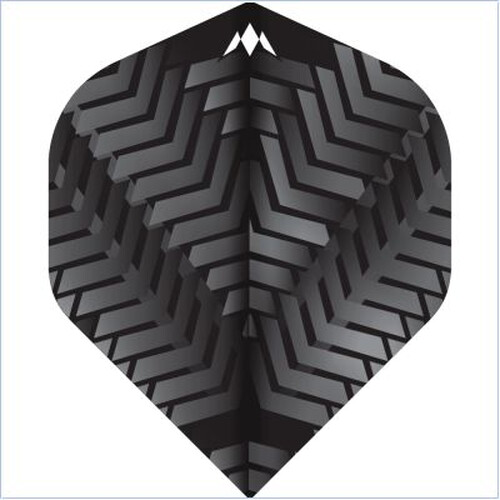 Mission Vex Standard Dartflights 100 Micron Black