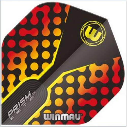 Winmau Prism Zeta Red-Orange Standard Dartflights