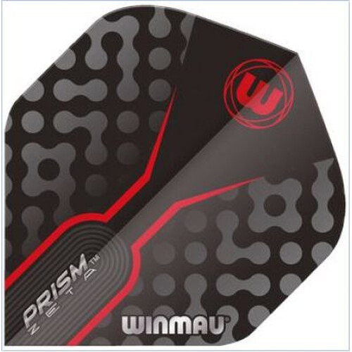 Winmau Prism Zeta Grey-Red Standard Dartflights