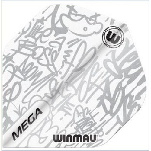 Winmau Mega White Standard Dartflights