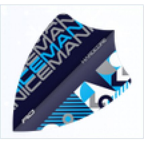 Gerwyn Price - Hardcore Iceman Black Freestyle - Red Dragon Standard Dartflights