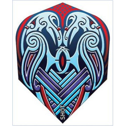 Viking Raven Blue - Shot Branded No.6 Dartflights