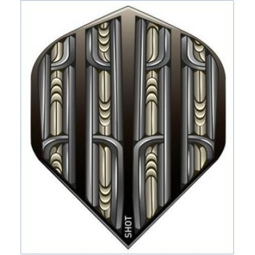 Warrior Rutene Black- Shot Branded No.6 Dartflights