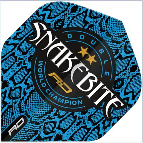 Peter Wright - Snakebite Hardcore Double World Champion Blue Skin - Red Dragon Standard Dartflights