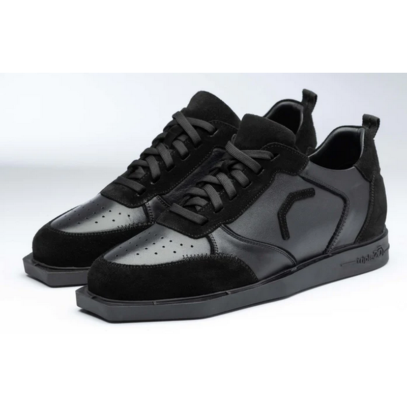 Dartschuh Vollleder schwarz