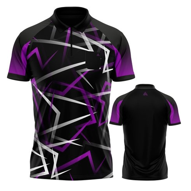 Arraz Flare Dart Shirt Purple