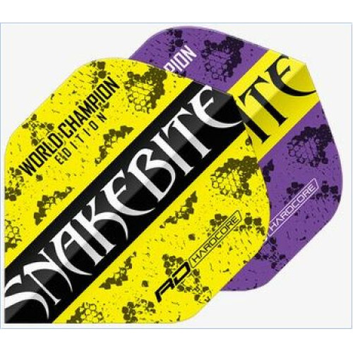 Peter Wright - Snakebite Snakebite Purple Yellow Yin Yang - Red Dragon Standard Dartflights