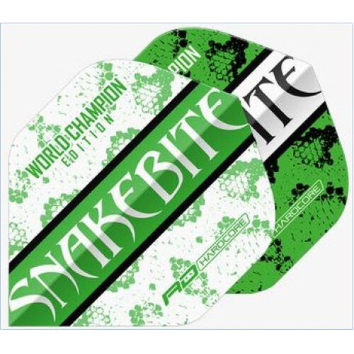 Peter Wright - Snakebite Green White Yin Yang - Red Dragon Standard Dartflights