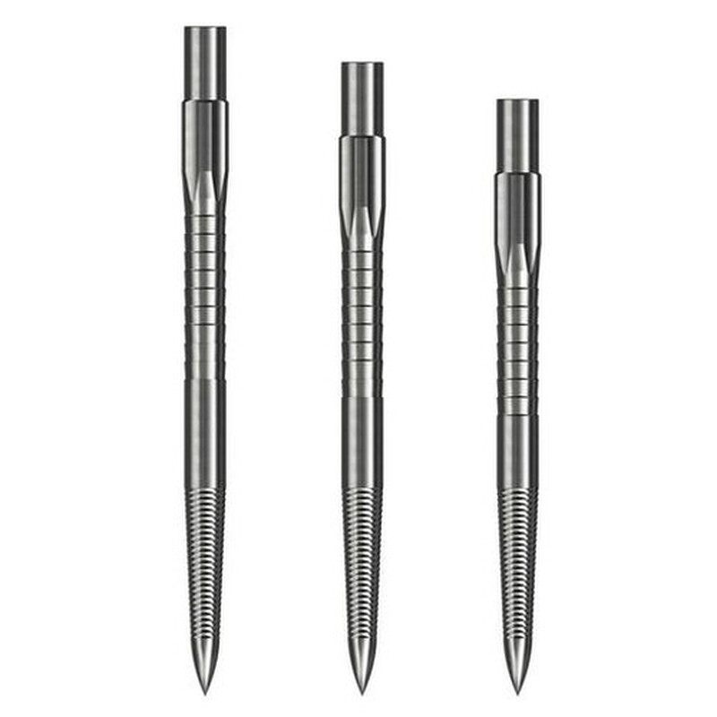 Caliburn Evo Dart Points Micro Grip - Silver 28mm