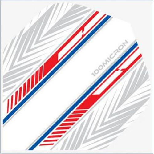 Racing White Red Blue No2 Standard Dartflights