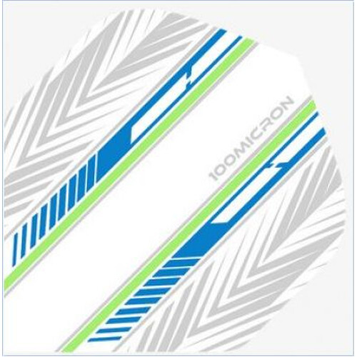 Racing White Blue Green No2 Standard Dartflights