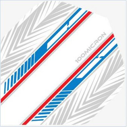 Racing White Blue Red No2 Standard Dartflights