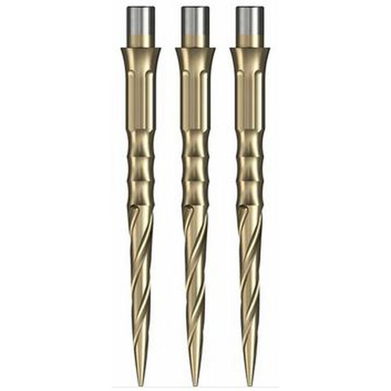 Caliburn Evo Dart Points - Spiro - No Lip - Gold 28mm