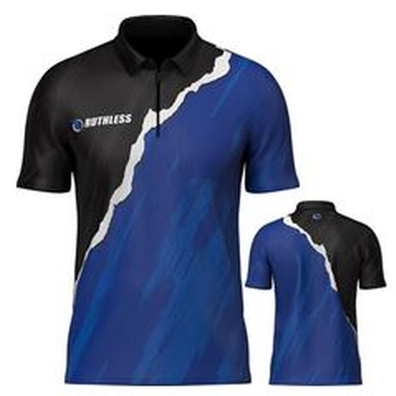 Ruthless RipTorn ECO Dart Shirt - with Pocket - Black & Blue