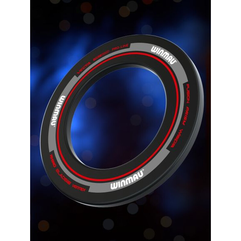 Winmau Advance Dartboard Surround - Schwarz Rot