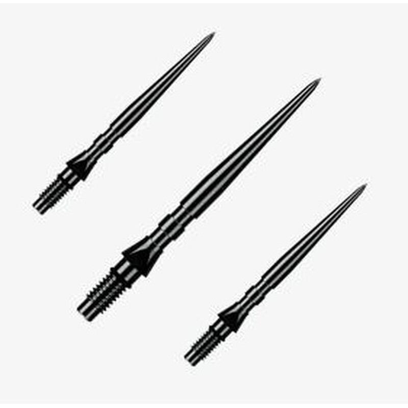 Winmau Switch Point Groove Steeldartspitzen Schwarz 40mm