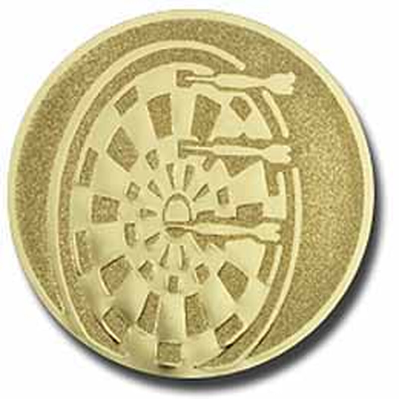 Pokal-Emblem Dartscheibe