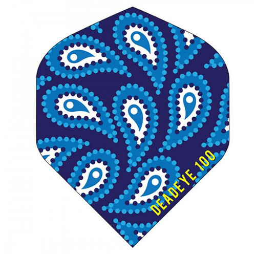 Aboriginal Dart Flights Blue Droplets