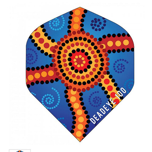 Aboriginal Dart Flights Blue Star