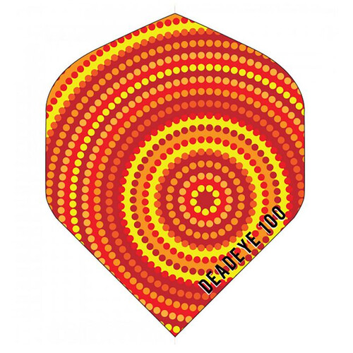 Aboriginal Dart Flights Orange Circles